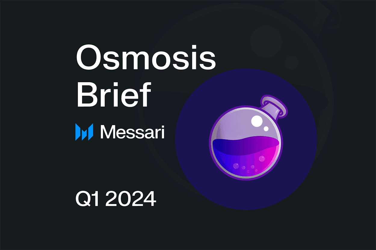 Messari presenta informe de Osmosis del primer trimestre  2024