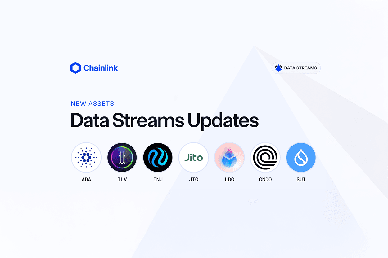 Nuevos activos ahora soportados por Chainlink Data Streams