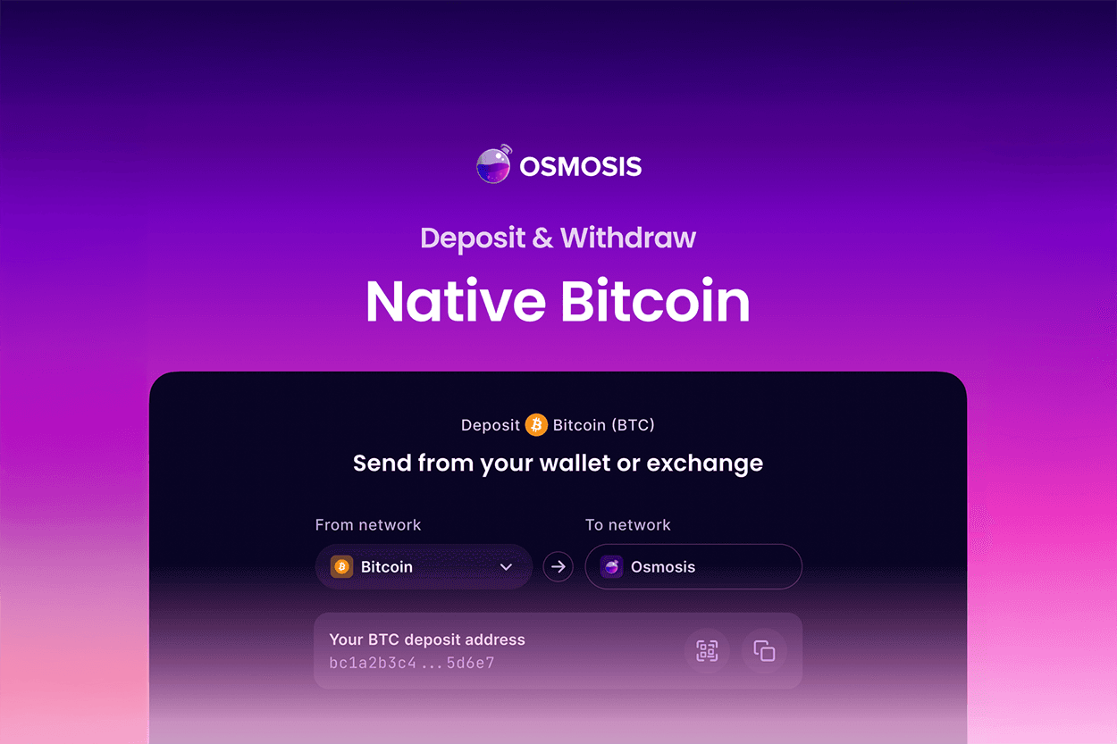 Transferencias de Bitcoin a Osmosis: Más Simples que Nunca