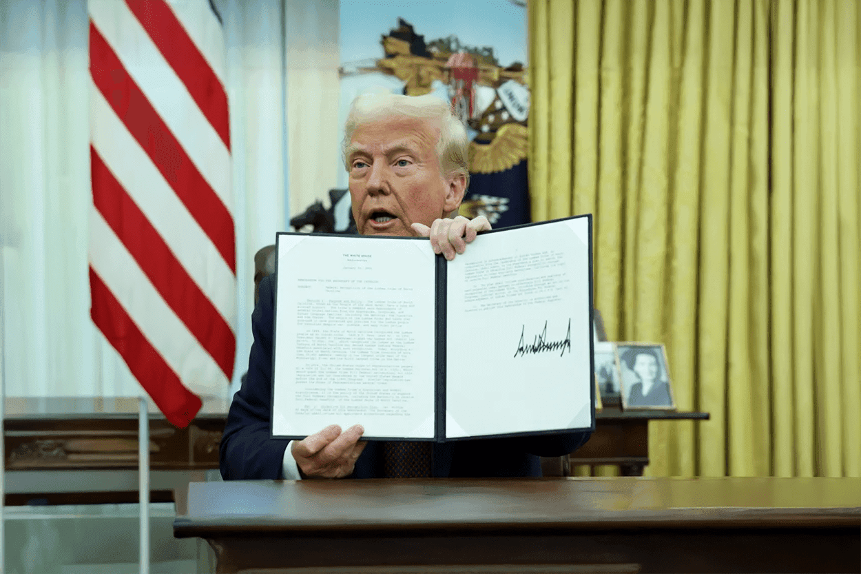 Trump firma orden ejecutiva en EE.UU. para liderar las cripto