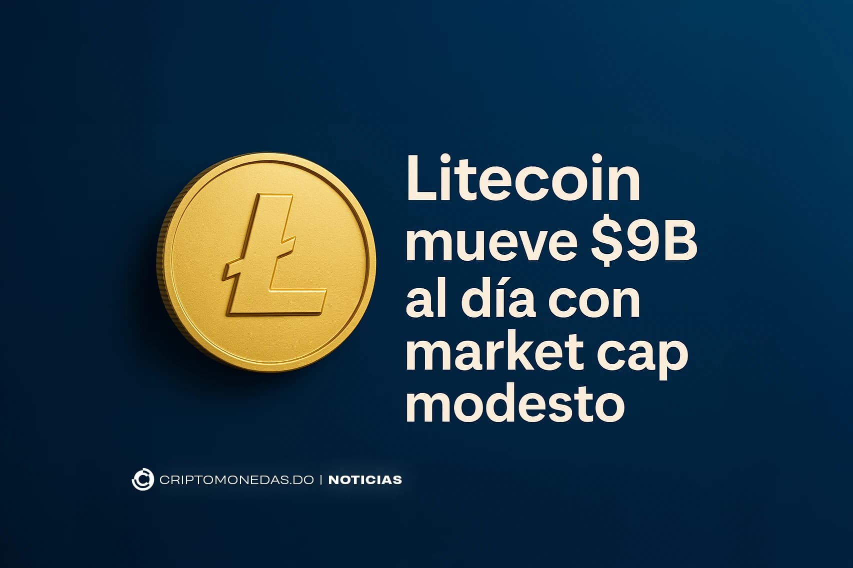 Litecoin mueve $9B al día con market cap modesto