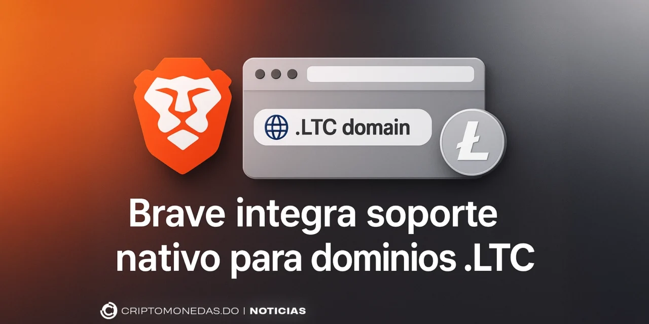 Brave integra soporte nativo para dominios .LTC