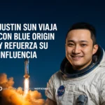 Justin Sun viaja con Blue Origin y refuerza su influencia