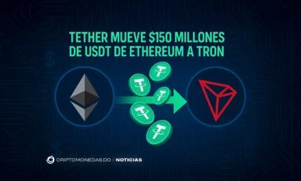 Tether mueve $150 millones de USDT de Ethereum a Tron